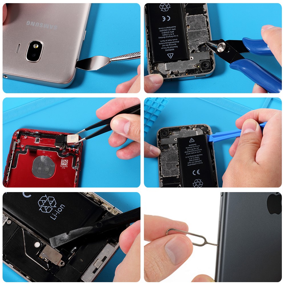 Professionelles 78-in-1-Elektronik-Reparaturwerkzeug Mit Entmagnetisierer, Zange Und Reparaturmatte-9