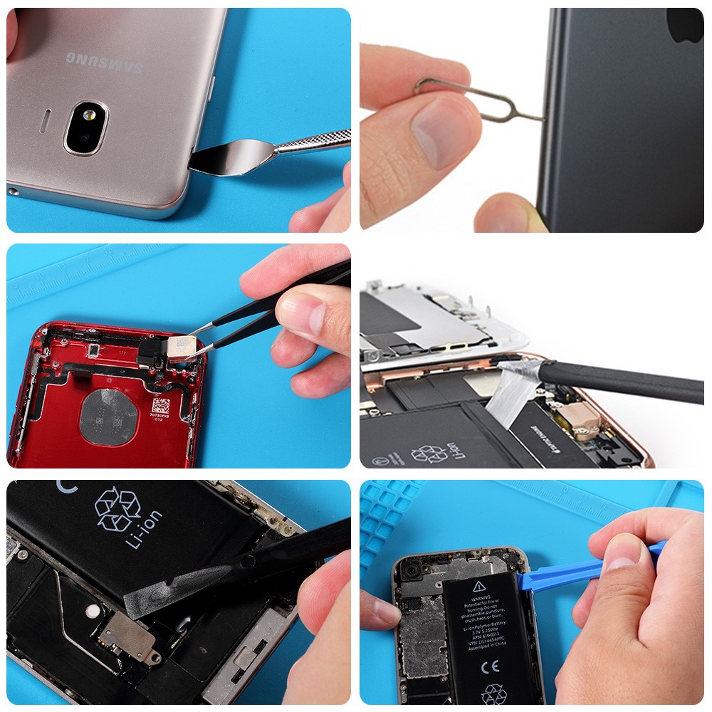 Professionelles 78-in-1-Elektronik-Reparaturwerkzeug Mit Entmagnetisierer, Zange Und Reparaturmatte-8
