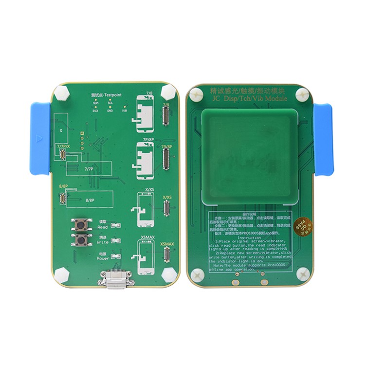 

JC Module Light Sensor/Touch/Vibrator Data Backup Read/Write Programmer for iPhone 7/7P/8/8P/X/XS/XS Max, iPhone XS Max 6.5 inch