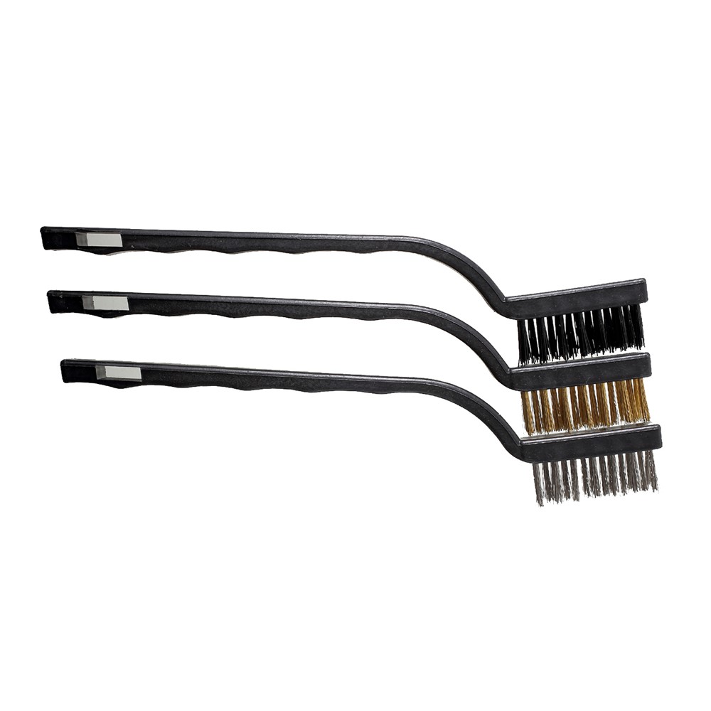 3-Pieces Wire Brush Set for Cleaning Welding Slag Rust and Outdoor Grills-4