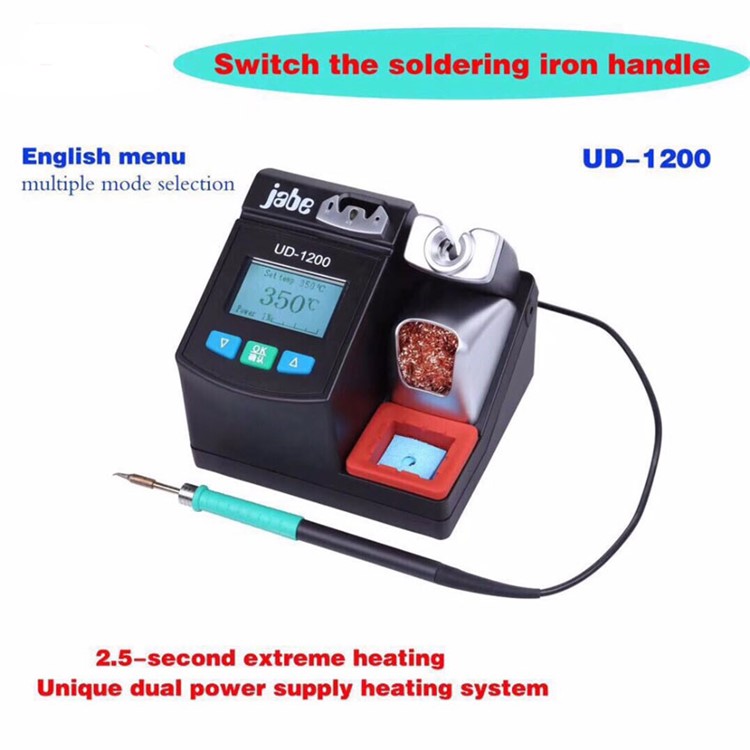 JABE UD-1200 Digital Lead-free 2.5s Telefono Riscaldamento Rapido Riparazione Stazione Di Saldatura Ferro Con Funzione Sleep (220 V)-1