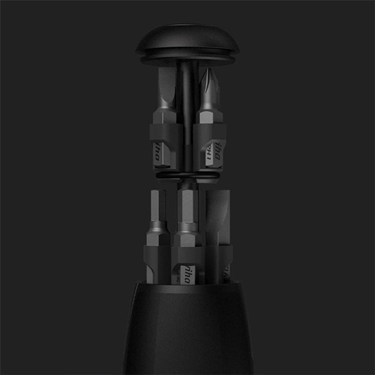 XIAOMI Wiha 8 in 1 Ratchet Screwdriver High Precision Bite Cartridges Screwdriver Repair Tools - Black-6