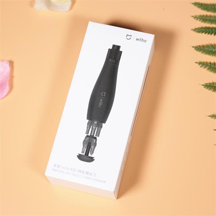 XIAOMI Wiha 8 in 1 Ratchet Screwdriver High Precision Bite Cartridges Screwdriver Repair Tools - Black-9