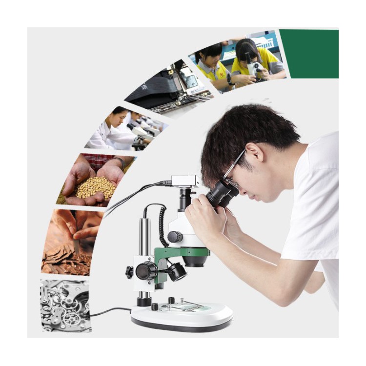 BEST-X6 Vídeo Microscópio Digital 3D Trinocular Estéreo Com Câmera - Plugue UE / 220V AC-3