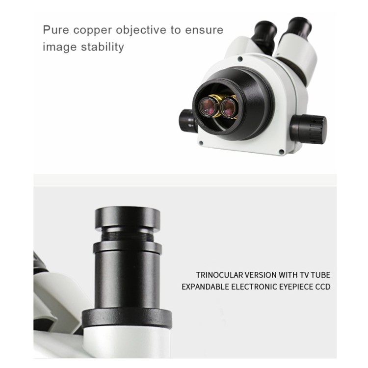 BEST-X6 Vídeo Microscópio Digital 3D Trinocular Estéreo Com Câmera - Plugue UE / 220V AC-5