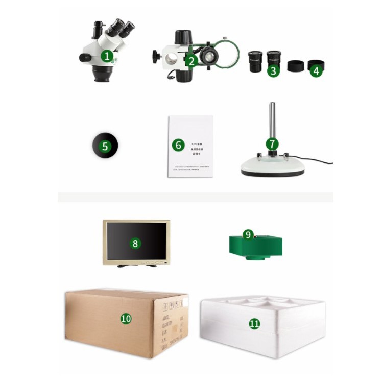 BEST-X6 Vídeo Microscópio Digital 3D Trinocular Estéreo Com Câmera - Plugue UE / 220V AC-8