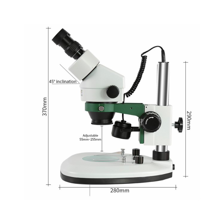 BEST X5 Binocular Stereo Microscope 10X/20X Above LED Lights PCB Solder Too Phone Repair Mineral Watching Microscopio - AC 110V / US Plug-2