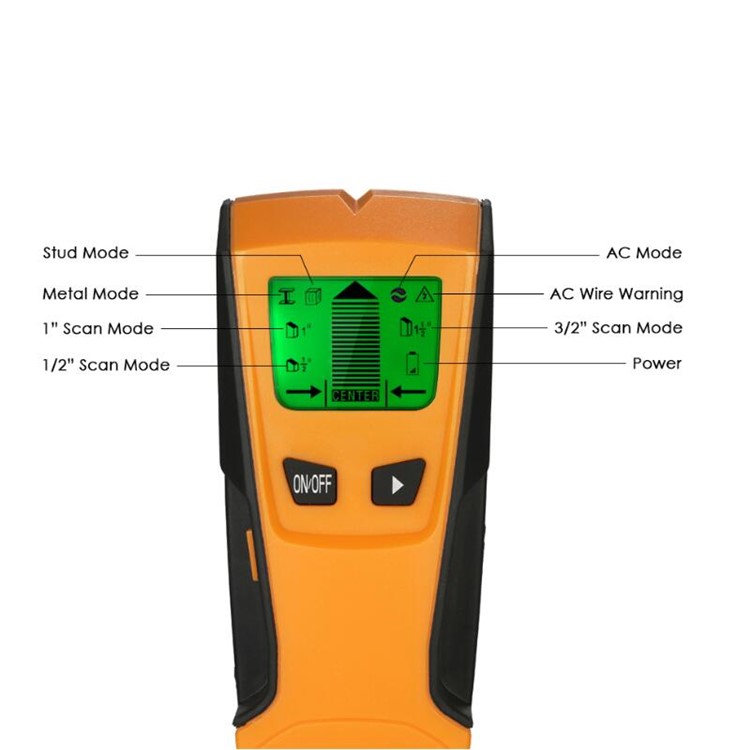 ST250 Metal Detector 3 in 1 Wood Studs Finder Metal Detector Backlight LCD Handheld AC Live Wire Detector Wall Scanner-5