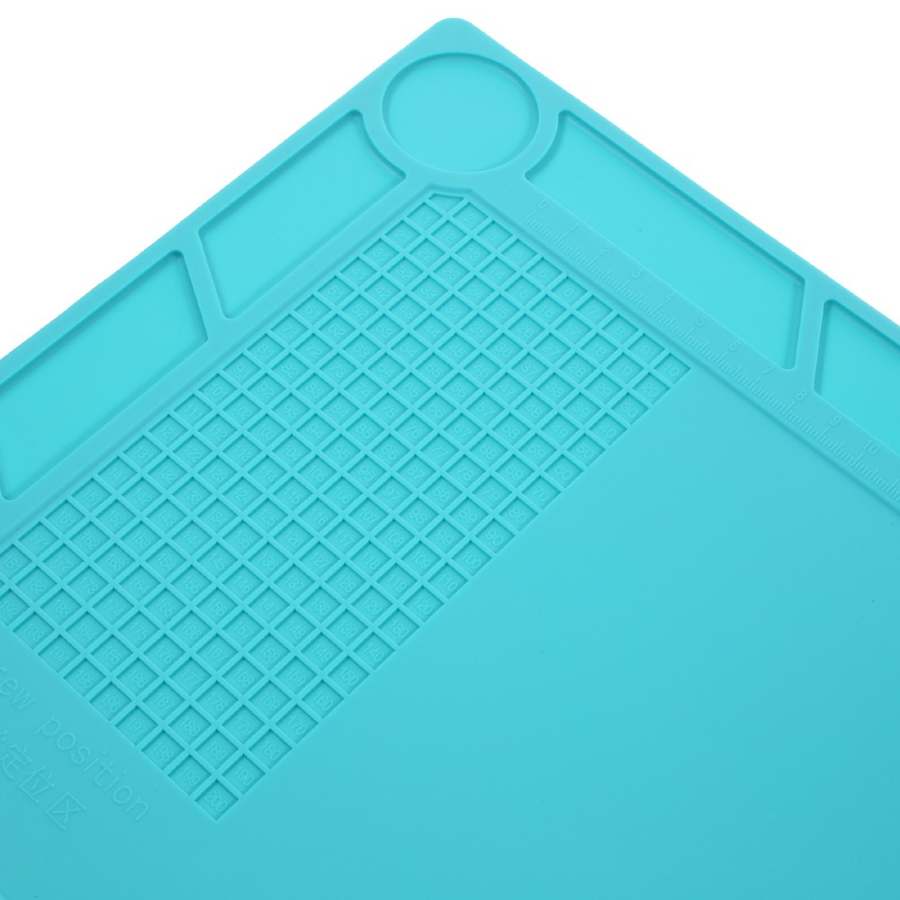 Silicone Pad Maintenance Platform High Temperature Resistant with 25cm Scale Ruler-3