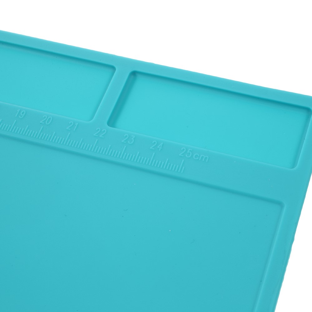 Silicone Pad Maintenance Platform High Temperature Resistant with 25cm Scale Ruler-4