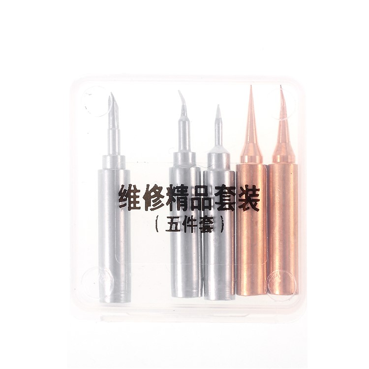 5Pcs/Set Fine Soldering Iron Tips Solder Kit Welding Station Tools Set-3