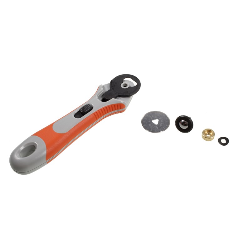 28mm Professional OCA Rotary Cutter Tool with Flexible Safeguard for Paper Fabric and Quilting-4
