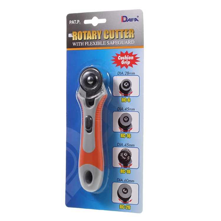 28mm Professional OCA Rotary Cutter Tool with Flexible Safeguard for Paper Fabric and Quilting-6