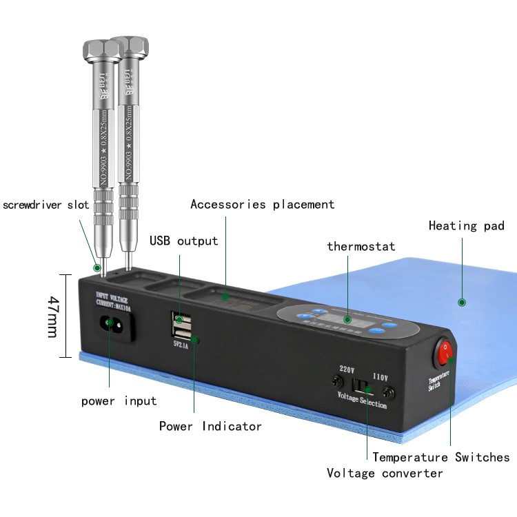 BES-928 CPB LCD Screen Open Separate Machine Mobile Phone Separator - AC 110V-5