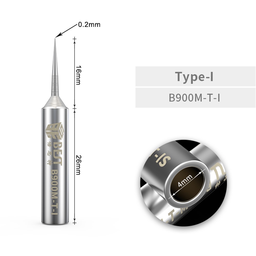 BST-B900M Flying Wire Soldering Iron Head - Elbow Head-5