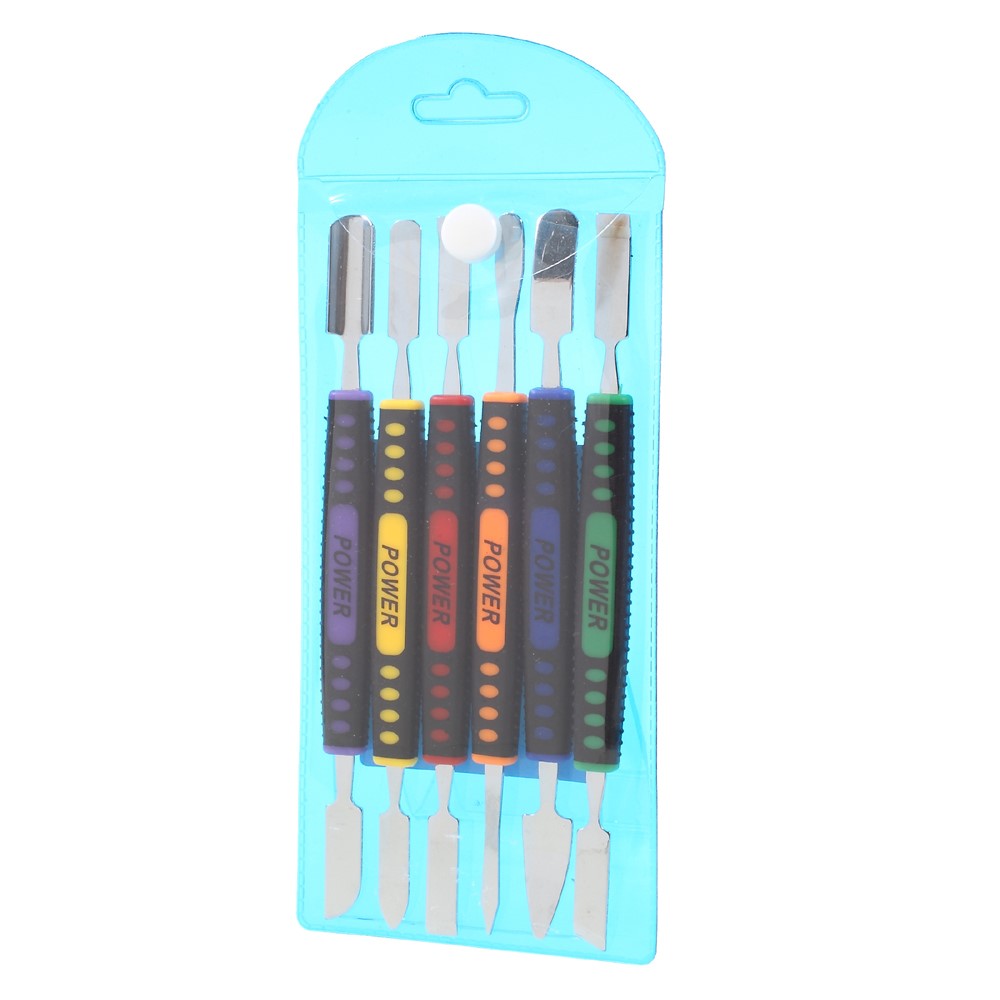 6PCS Dual Ends Metal Spudger Set for Mobile Phone Prying Opening Repair Tool Kit-8