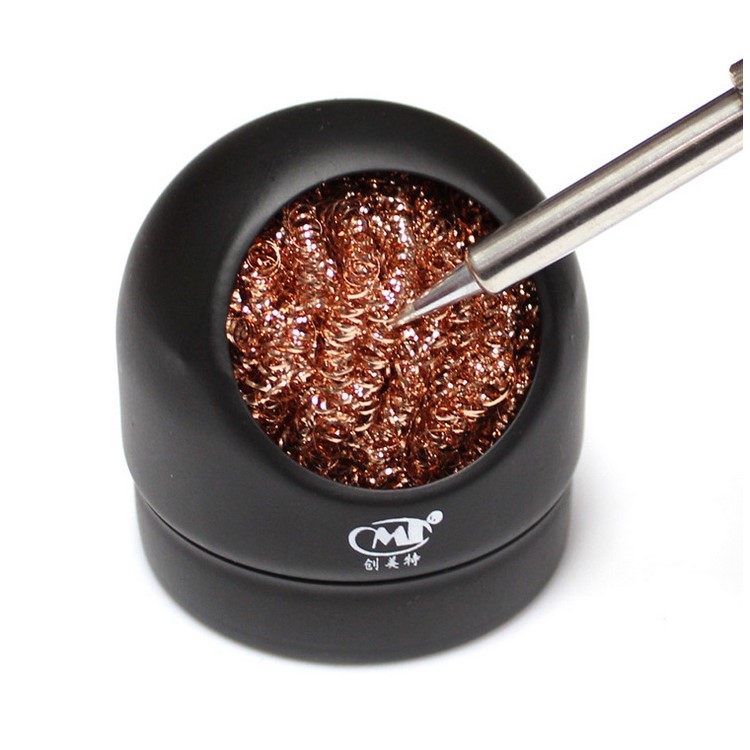 Welding Soldering Solder Iron Tip Cleaning Steel Wire and Holder-1