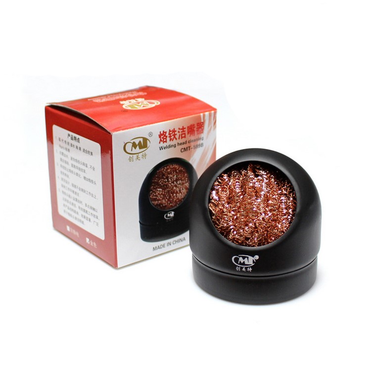 Welding Soldering Solder Iron Tip Cleaning Steel Wire and Holder-3
