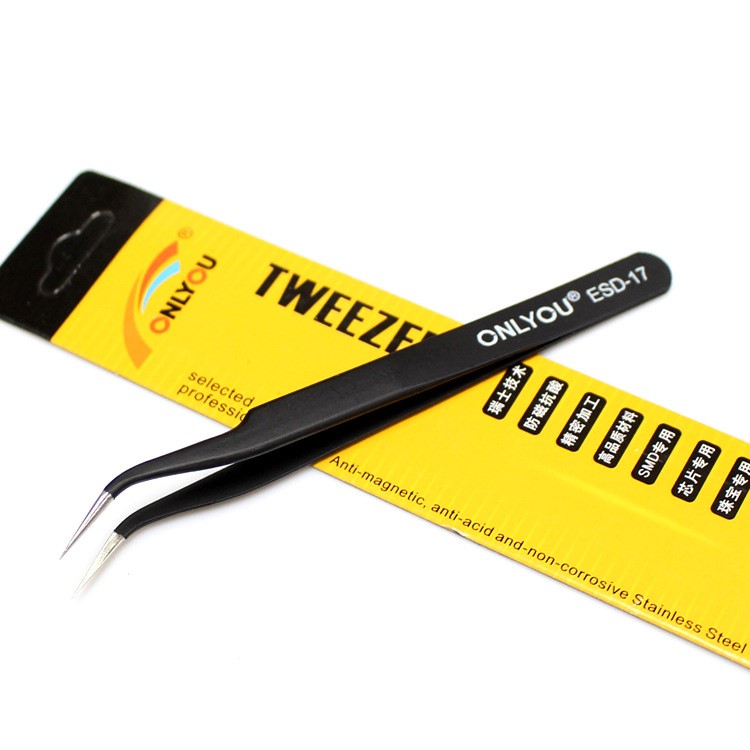 8Pcs/Set ONLYOU Anti-static Stainless Steel High Precision Profession Tweezers-10