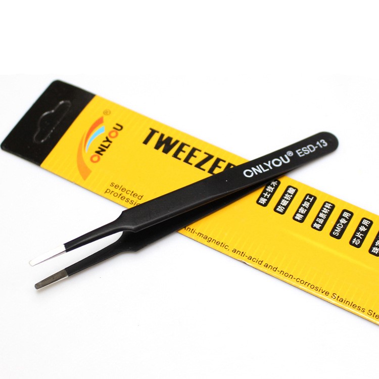 8Pcs/Set ONLYOU Anti-static Stainless Steel High Precision Profession Tweezers-9