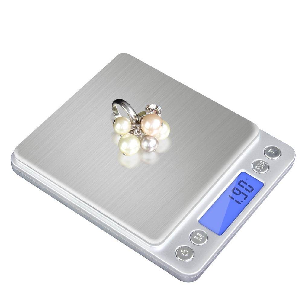 2000g/0.1g Digital Pocket Scale Jewelry Kitchen Food Scale with Back-lit LCD-5