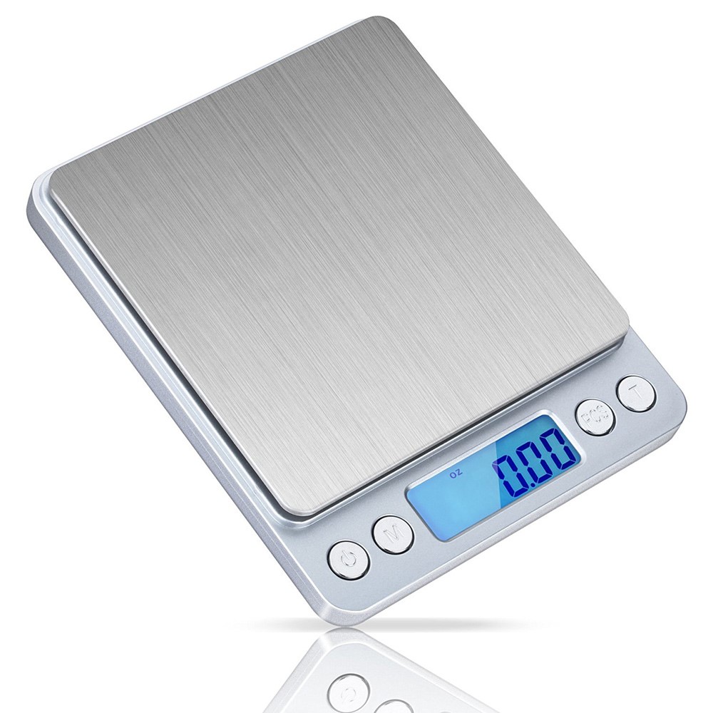 2000g/0.1g Digital Pocket Scale Jewelry Kitchen Food Scale with Back-lit LCD-7