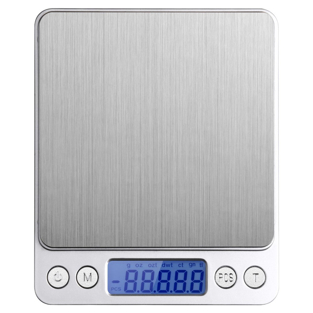2000g/0.1g Digital Pocket Scale Jewelry Kitchen Food Scale with Back-lit LCD-8