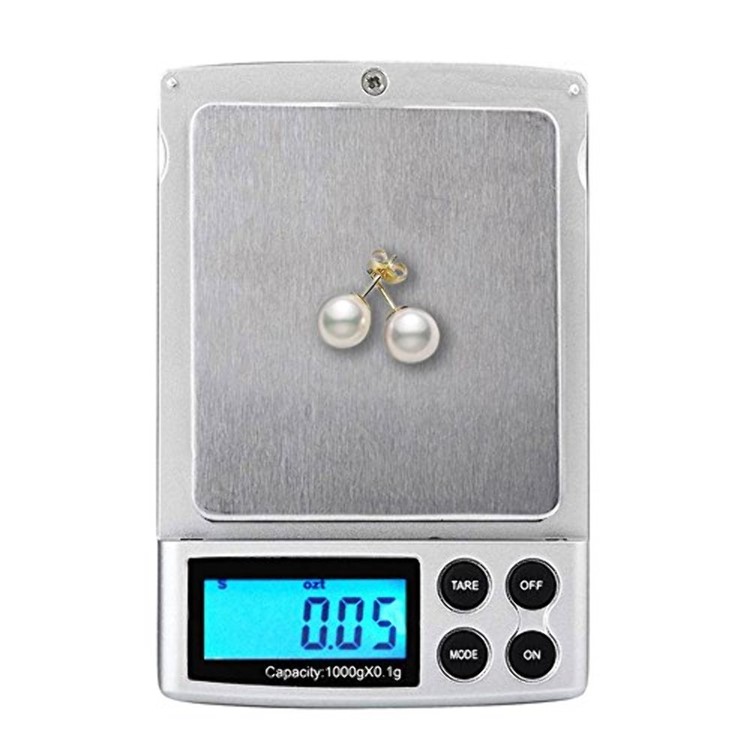 1000g/0.1g Digital Scale High Precision Jewelry Pocket Balance with Back-lit LCD-1