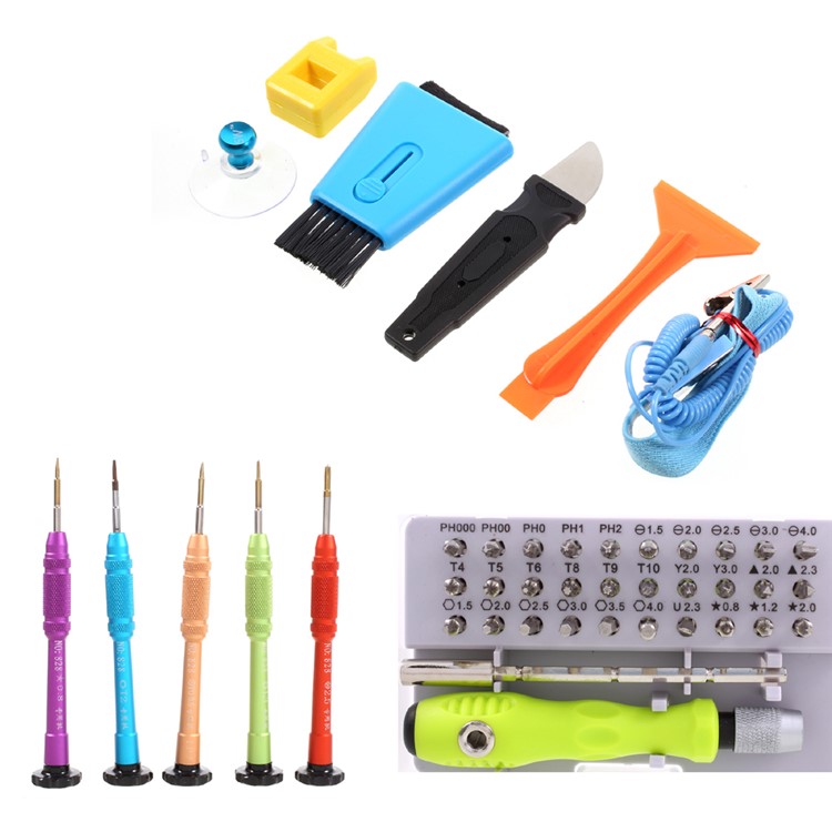 Professional Full Set Repair Disassembly Tool Kit Screwdriver Bits Set with Storage Bag-1
