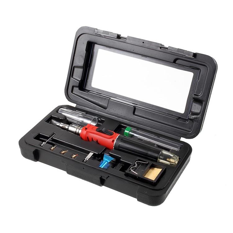 HOTERY 10-in-1 Professional Butane Gas Soldering Iron Set Welding Torch Kit-11