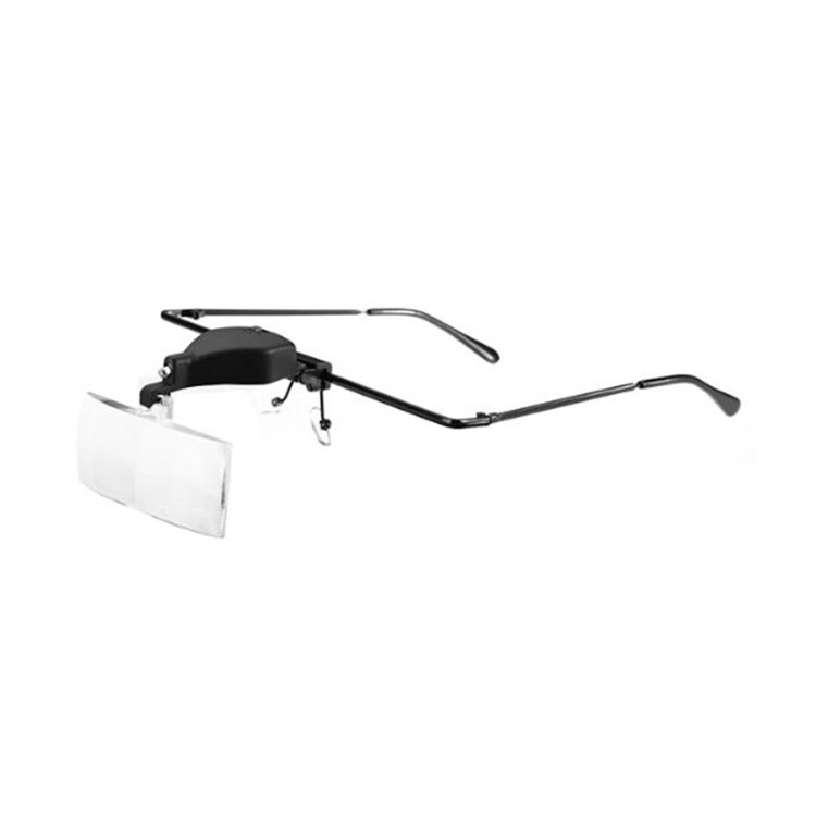 Headband Glasses Magnifier 5 Adjustable Acrylic Lens with LED Illuminated-2