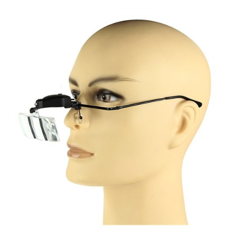 Headband Glasses Magnifier 5 Adjustable Acrylic Lens with LED Illuminated-7