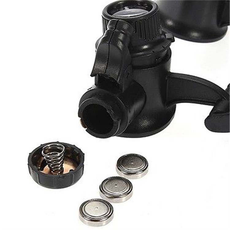 10X 15X 20X 25X LED Double Glasses Loupe Jeweler Watch Repair Magnifying Eyeglasses - Black-5