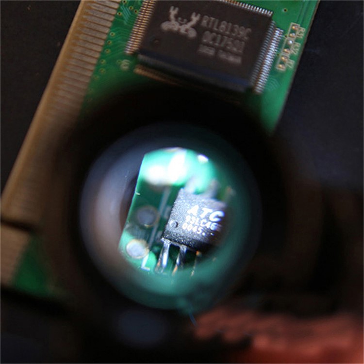 Glasses Magnifier 20X LED Double Glasses Loupe Jeweler Watch Repair Magnifying Eyeglasses - Black-10
