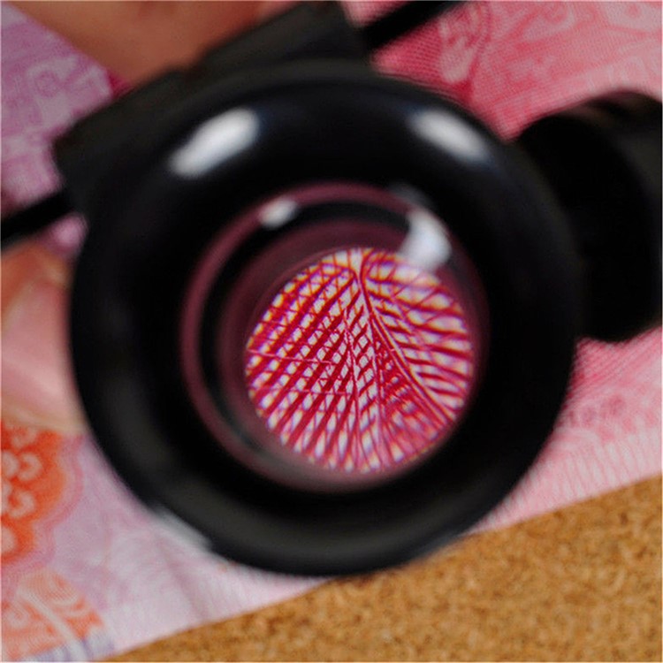 Glasses Magnifier 20X LED Double Glasses Loupe Jeweler Watch Repair Magnifying Eyeglasses - Black-13