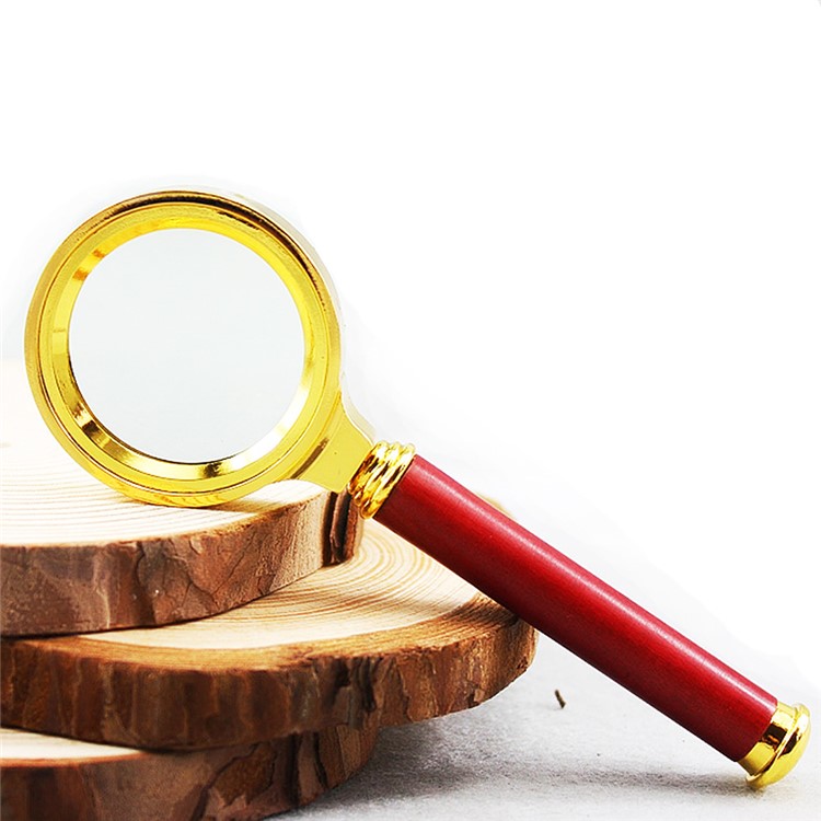 8X 36mm Rosewood Handheld Reading Magnifier Magnifying Glass-1