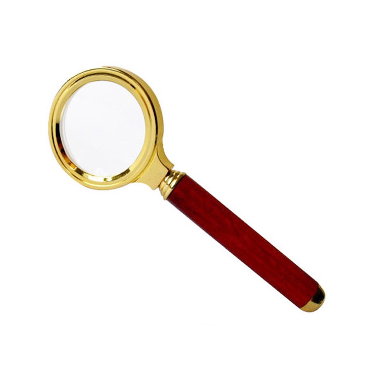 8X 36mm Rosewood Handheld Reading Magnifier Magnifying Glass-2