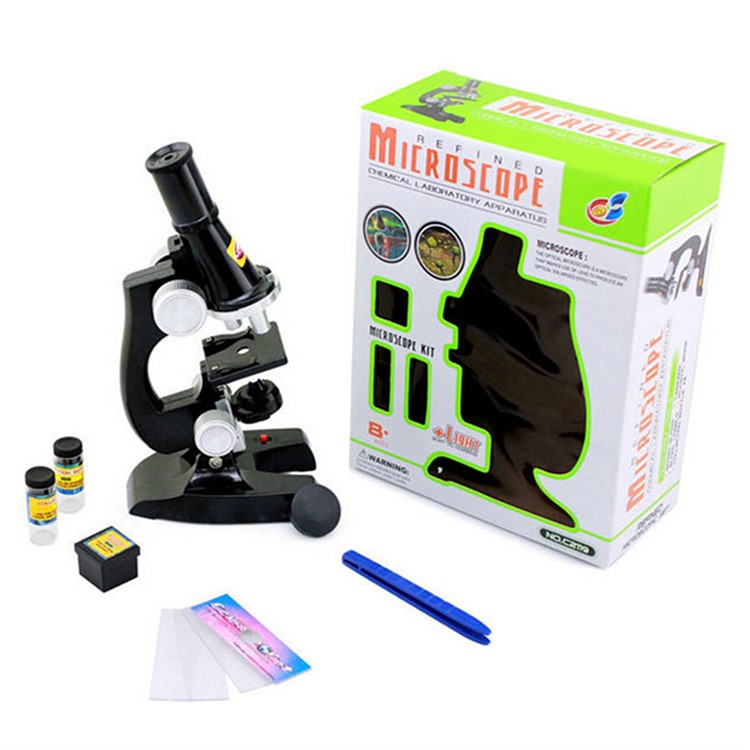 10X/20X/45X Biological Science Microscope for Children Early Studying Education-1