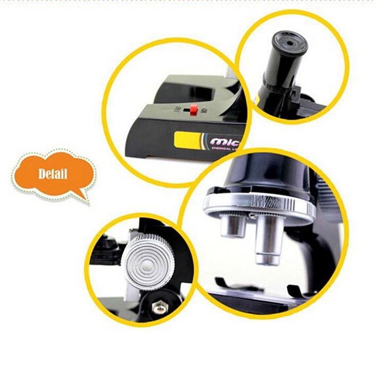 10X/20X/45X Biological Science Microscope for Children Early Studying Education-5