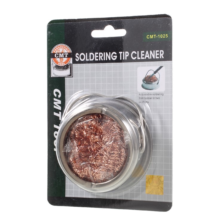 CMT-1025 Welding Soldering Iron Tip Cleaner Wire Cable and Holder-4
