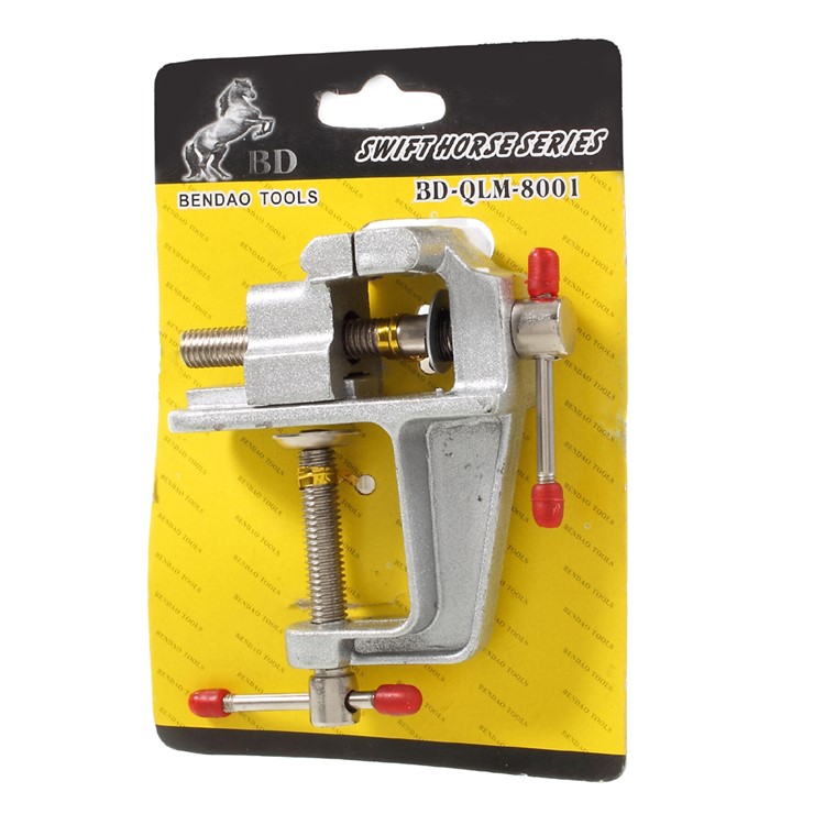 BENDAO TOOLS BD-QLM-8001 Mini Aluminum Alloy Table Clamp Vise Bench Vice-4
