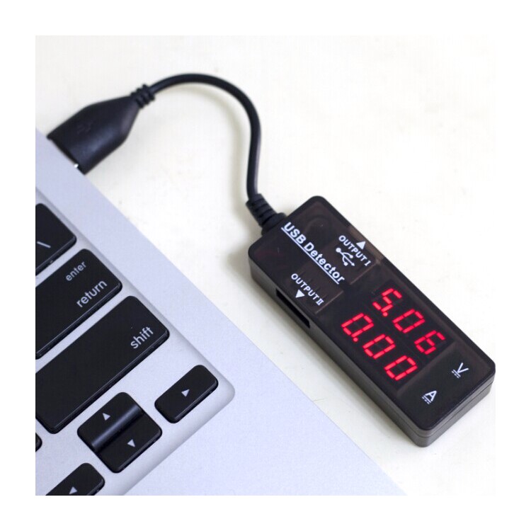 KONNWEI KW203 USB 2.0 Digital Multimeter, Ammeter Voltmeter Capacitance and Watt Meter, 7 Modes Multi Tester - Red-1