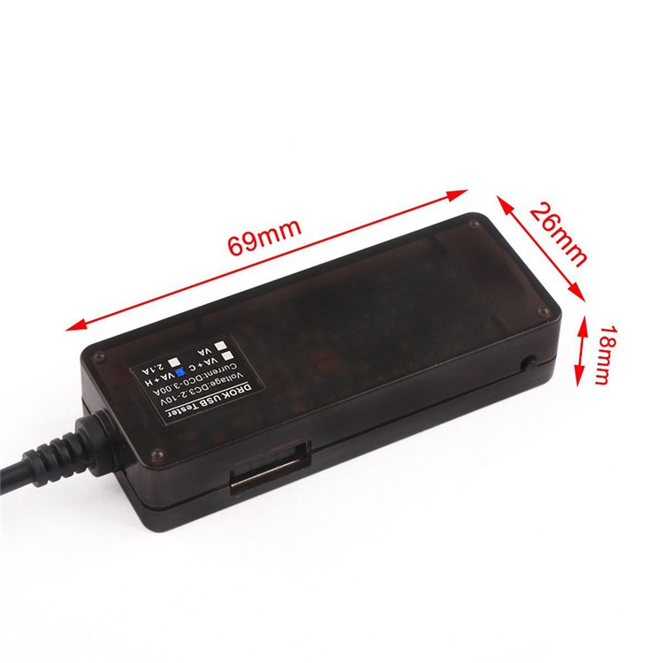 KONNWEI KW203 USB 2.0 Digital Multimeter, Ammeter Voltmeter Capacitance and Watt Meter, 7 Modes Multi Tester - Red-8