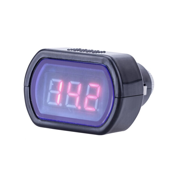 KONNWEI KW204 12V/24V Car Cigarette Lighter Voltmeter Voltage Gauge with LED Display-2