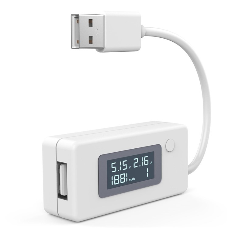 KCX-017 USB Power Meter Voltage Current Detector Power Tester - White-1