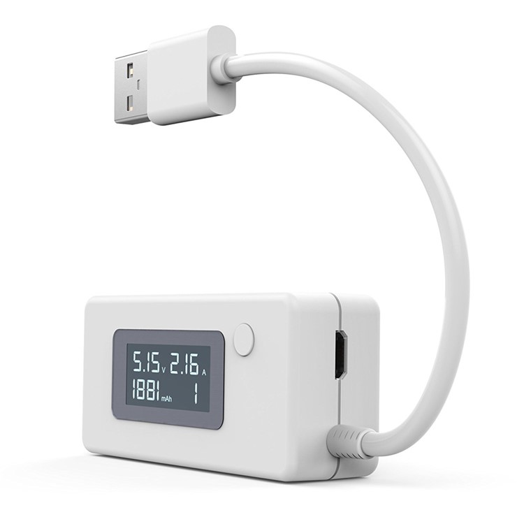 KCX-017 USB Power Meter Voltage Current Detector Power Tester - White-2