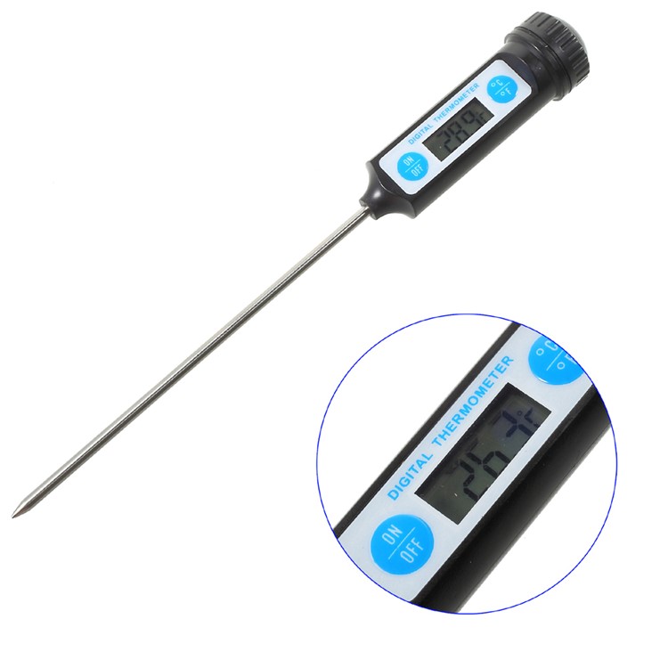 JR-7 Waterproof Digital BBQ Cooking Thermometer LCD Display for Food Meat Milk-1