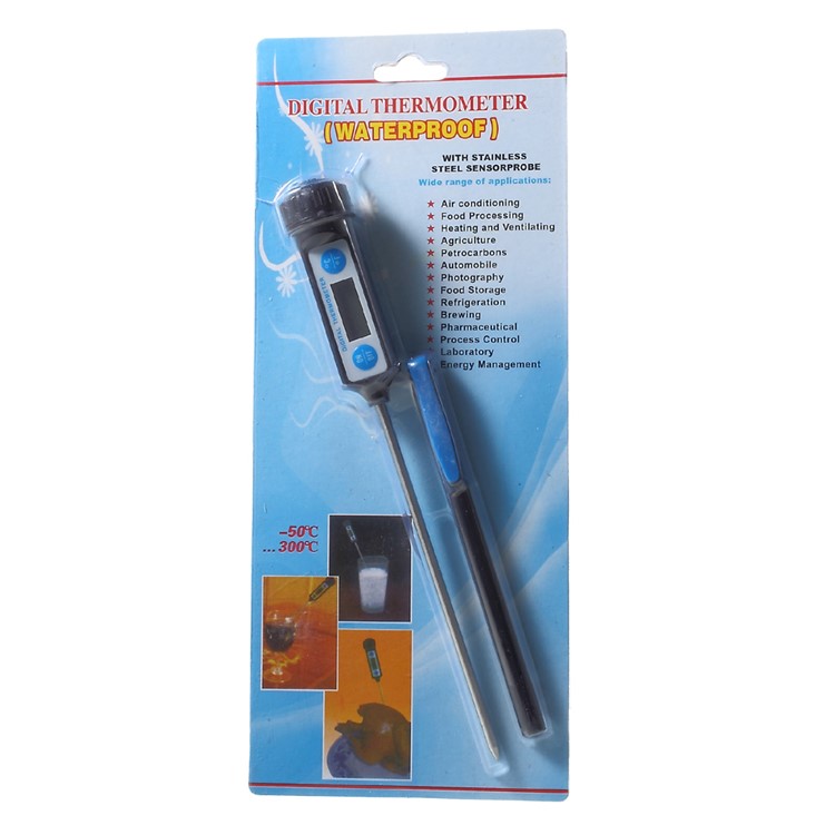 JR-7 Waterproof Digital BBQ Cooking Thermometer LCD Display for Food Meat Milk-9