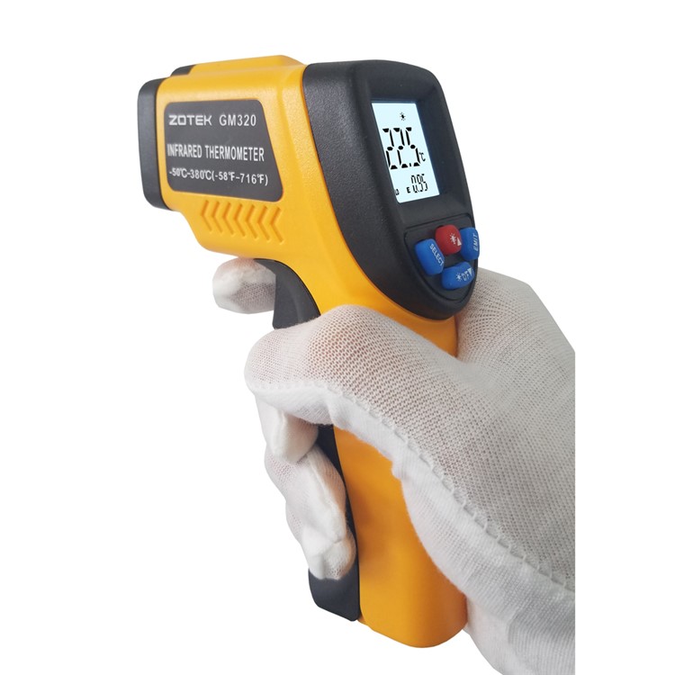 ZOTEK GM320 Industrial Handeld Digital Infrared Thermometer -50°C~380°C-3