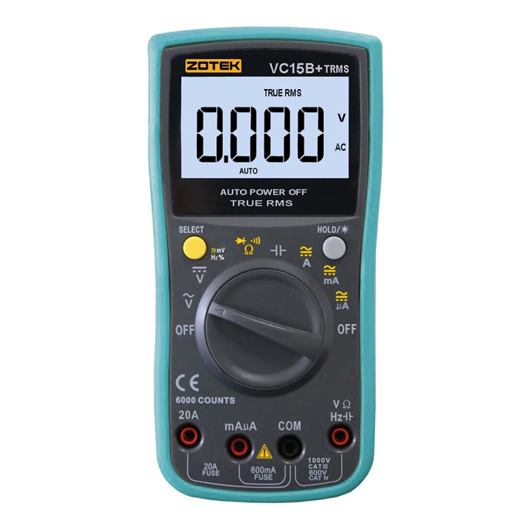 ZOTEK VC15B+ Auto-ranging Digital Multimeter Instruments with LCD Display-3